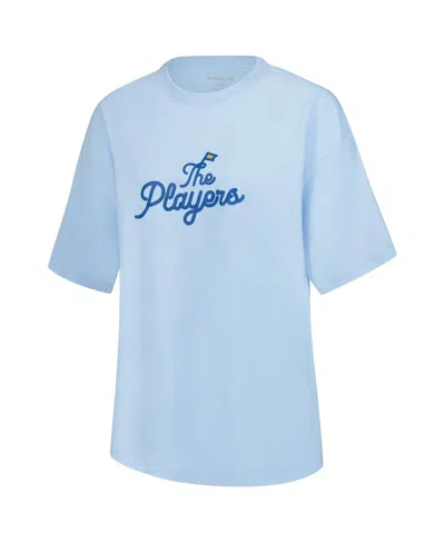 Barstool Golf Women's Light Blue The Players Oversized T-shirt