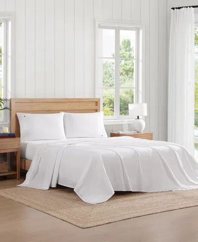 Tommy Hilfiger Solid 200-thread Count Cotton Percale 4-pc. Sheet Set, Full In White