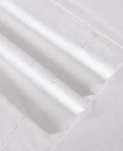 Tommy Hilfiger Solid 200-thread Count Cotton Percale 3-pc. Sheet Set, Twin Xl In White