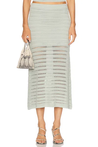 A.l.c . Lana Open Stitch Cotton Blend Maxi Skirt In Cascade