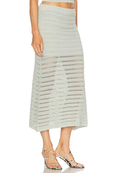 A.l.c . Lana Open Stitch Cotton Blend Maxi Skirt In Cascade