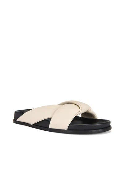 Emme Parsons Folded Slide In Ivory Nappa