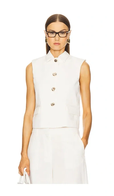 Herskind Dented-buttons Waistcoat In Beige