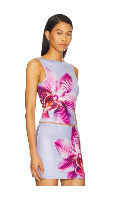 Runaway The Label Celeste Top In Orchid Iris In Orchid Iris