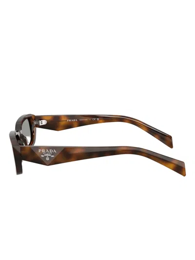 Prada Rectangular Sunglasses In Brown