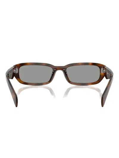 Prada Rectangular Sunglasses In Brown