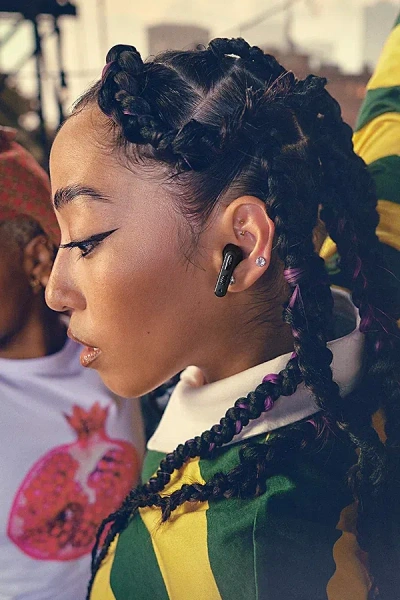 Jbl Tune Flex 2 Noise Cancelling True Wireless Headphones In Black At Urban Outfitters In Black