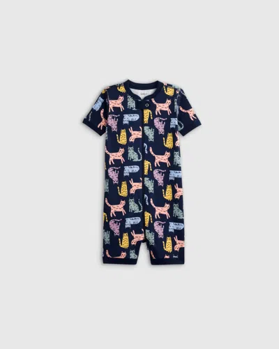 Quince Shortie Onesie Pajama In Cats