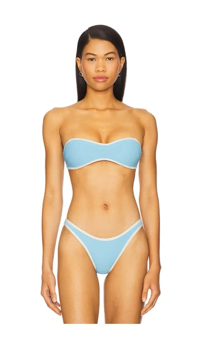 L*space Selena Bikini Top In Seaspray & Cream
