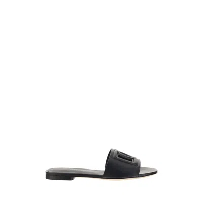 Dolce & Gabbana Dolce&gabbana Black Bianca Sliders