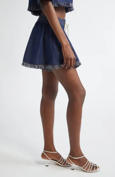 Zimmermann Rhiannon Drawstring Shorts In Atlantic