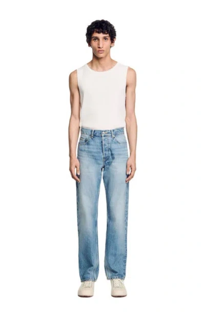 Sandro Regular Jeans In Light Blue - Denim