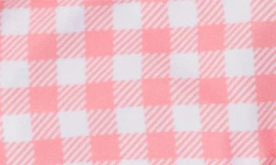 Rufflebutts Seaside Gingham Two-piece Swimsuit & Headband Set In Orange