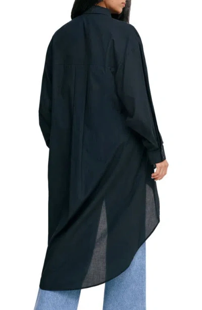 Marcella Patchin High/low Tunic In Black