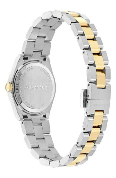 Ferragamo Women's Swiss Vega Upper East Two-tone Stainless Steel Bracelet Watch 28mm In Two Tone