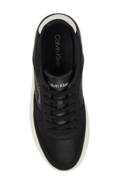 Calvin Klein Men's Brayton Casual Lace Up Sneakers In Black