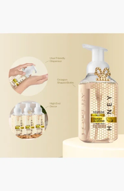 Lovery Foaming Hand Soap Pack Of 3 With Free Swarovski Bracelet In Honey Almond