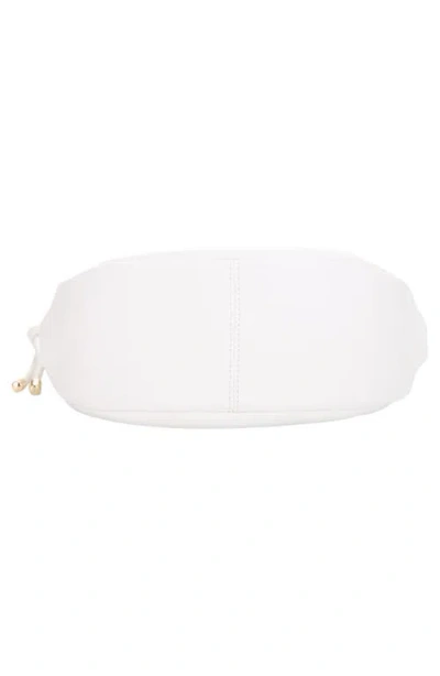 Mali + Lili Aria Recycled Vegan Leather Shoulder Bag In White