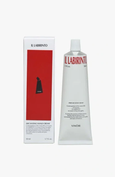 Vinoir Decanting Perfume Hand Cream | Il Labirinto