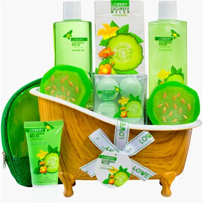 Lovery 12-pc. Cucumber Melon Bath & Body Care Gift Set In Cucumber & Melon