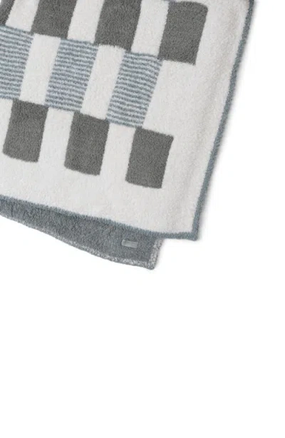 Barefoot Dreams Cozychic Tile Check Throw In Eucalyptus Multi