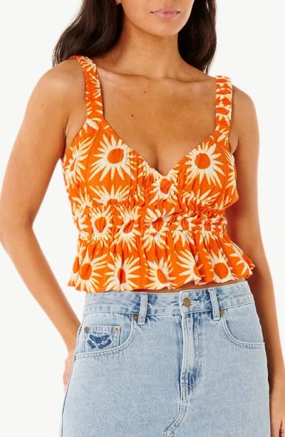 Rip Curl Sun Drenched Top In 30 Orange In Orange