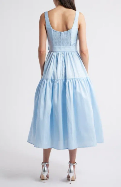 Hutch Alice Belted Maxi Dress In Sky In Blue