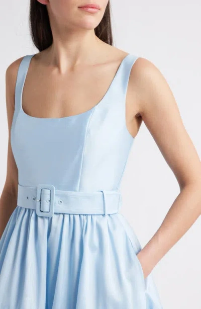 Hutch Alice Belted Maxi Dress In Sky In Blue