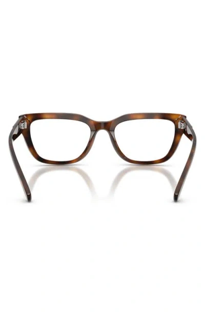 Diesel ® 52mm Rectangular Optical Glasses In Havana/demo