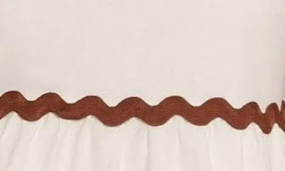 Petal And Pup Petal & Pup Mollymook Rickrack Trim Cotton Wide Leg Pants In White