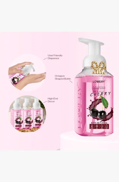 Lovery Foaming Hand Soap Pack Of 3 In Black Cherry