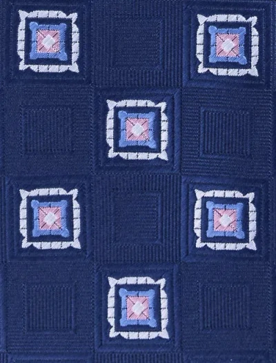 Oak Hill By Dxl Big & Tall Medallion Tie In Navy