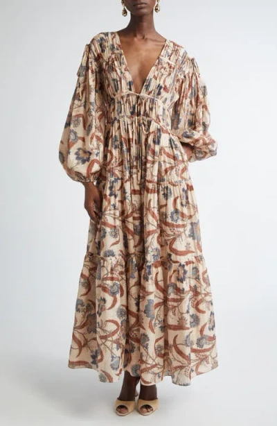 Zimmermann Dress In Cream Paisley