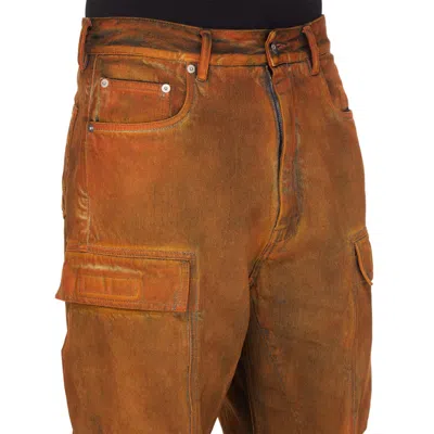 Rick Owens Drkshdw Double Pocket Jeans In Orange
