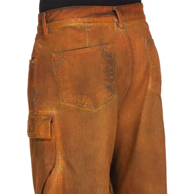 Rick Owens Drkshdw Double Pocket Jeans In Orange