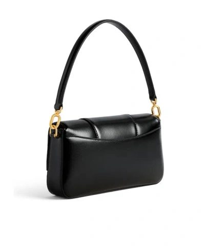 Balenciaga Small Hourglass Magnetic-closure Shoulder Bag In Black