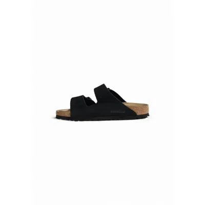 Birkenstock Soft Footbed Arizona Slides In Black
