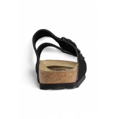 Birkenstock Soft Footbed Arizona Slides In Black