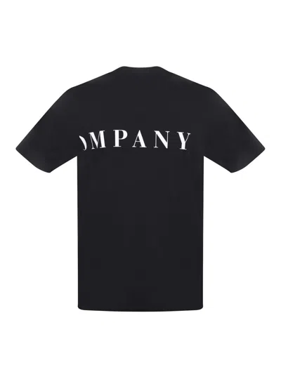 C.p. Company Cp Company T Shirt With Logo Print On Chest And Back In Black
