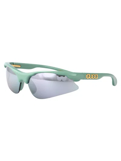 Gucci Gg1774s Sunglasses In 绿色的