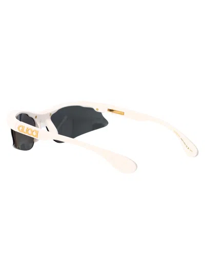Gucci Gg1774s Sunglasses In White-white-silver