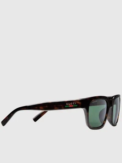 Gucci Tortoiseshell Sunglasses In Green
