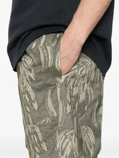 Jacquemus Jacquard Pattern Shorts In 5ca Jacquard Banana Logokhak
