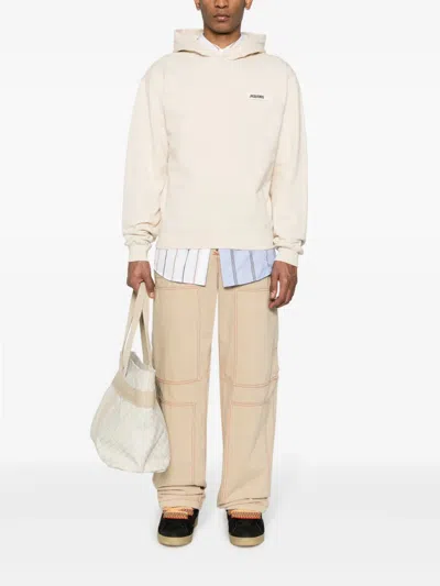 Jacquemus Logo Sweatshirt In Light Beige 2 131