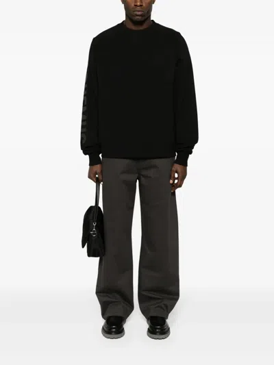 Jacquemus Top Le Sweatshirt Typo With Print In Black 990