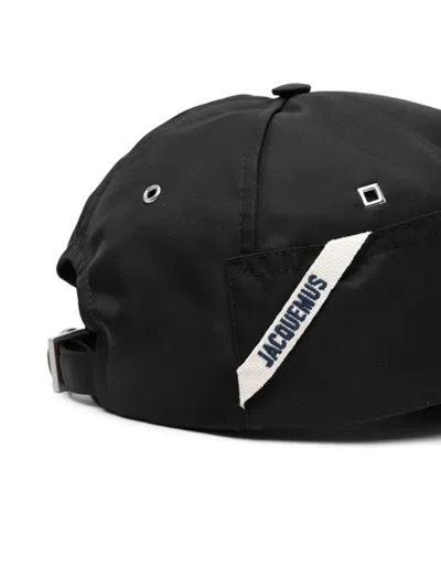 Jacquemus La Casquette Ovalie Baseball Cap In Black 990