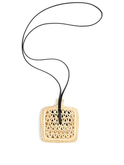 Jacquemus Crochet Wallet In Natural 142
