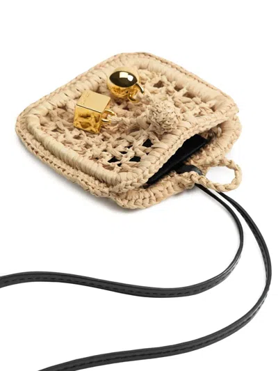 Jacquemus Crochet Wallet In Natural 142