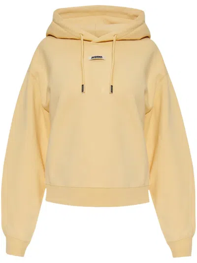 Jacquemus Gros Grain Light Beige Hooded Sweatshirt In Light Beige 2 131