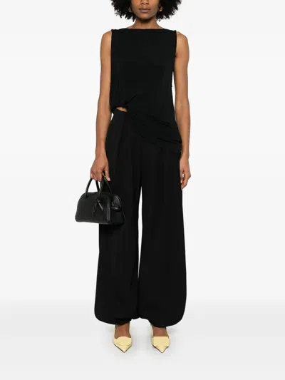Jacquemus Le Haut Peplo White Top With Square Neck And Cut-out On The Side In Viscose Blend Woman In White 100